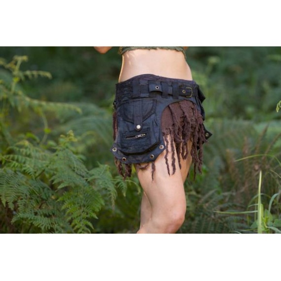 Tribal Beat Pocket Belt Black Festival Clothing main image 6